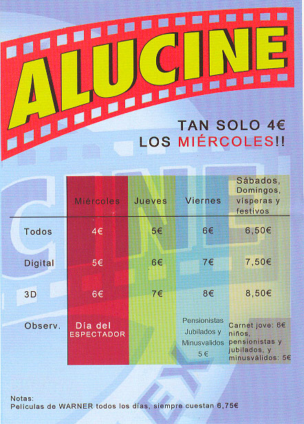 precios alucine sagunto